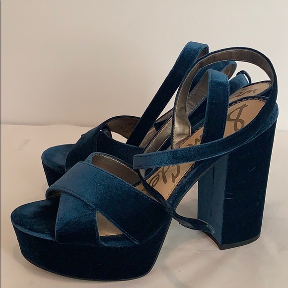 Sam Edelman Mara Velvet Platforms 